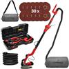 LEHMANN Giraffa Levigatrice per Cartongesso 1800W - 7 Velocità - Luce LED e Manico Telescopico Regolabile - Levigatrice per Muro con Funzione Aspirante - Incl. 30 Dischi Abrasivi e Valigetta