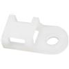 FEEIMOL 100 Pezzi Fascette Supporto Set Nylon Sella Tipo Basette Supporto Fascetta Stringacavi Fissaggio Cavo Morsetti Fermacavo Supporto Fascette Base per Gestione dei Fili Cavo Elettrico Bianco