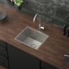 ML DESIGN modern living ML-Design Lavello da Cucina 34x40 cm Lavabo da Incasso Rettangolare in Acciaio Inox Lavello Sottopiano a 1 Vasca con Set di Scarico e Troppopieno Vasca Singola con Sifone Lavandino