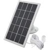 Homeponnew Pannello solare per fotocamere Arlo Pro 5S/4/3 Ultra/Ultra 2, per 10 W 5 V IP65 impermeabile, silicone monocristallino ad alta efficienza, supporto regolabile a 360°, cavo da 3 m (bianco)