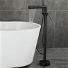 XDSMB Rubinetto Vasca Cascata Monocomando Miscelatore Colonna Vasca Freestanding con Doccetta,nero