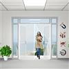 TTMLED Zanzariera Magnetica, 100x270cm Zanzariera Porta Zanzariera con Calamita Antizanzare Tenda Chiusura Automatica con Nastri Autoadesivi e Puntine (Bianco)