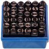 LED LEDS SET PUNZONI IN ACCIAIO BRUNITO LETTERE E NUMERI DA 10mm 36 PEZZI alfanumerici