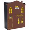 Alubox Casa 1 Cassetta Postale Mia con Sportello, Multicolore, Set di 2 Pezzi