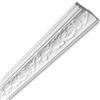 MASTERBRICO Cornici in Polistirolo per Soffitto e Pareti 4 metri | Cornici Polistirolo Decorative Bianche Verniciabili, Set 2 Barre da 2 Metri - Ideali per Quadri, Porte