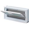 Fuchs Design Finestra di ventilazione (384x189x80 mm) invece di 2 blocchi di vetro da 19x19x8 cm - con zanzariera