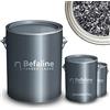 Befaline © BEFA-78 - Set di tappeti in pietra fino a 2,5 mq, 25 kg di ghiaia di marmo grigio Carnico + 1,5 kg di rivestimento per pavimenti in resina epossidica per pietra naturale, cemento, ecc.