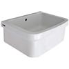 Jo-Bagno.it LAVATOIO Ceramica 60x45 Installazione su Staffe a Parete o APOGGIO su piano o mobile per Interno ed Esterno resistente agli acidi ed intemperie.