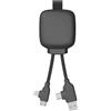 Xoopar Cavo Multi-Connettori USB 4 In 1 - Caricatore Universale E Batteria Esterna 3000 mAh In Plastica Riciclata - Xoopar Gamma Lite Nera