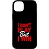 Matching Red Color Graphic Tee Custodia per iPhone 14 Plus Colore rosso non giocare, vincere grafica rossa