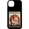 Labs of Love Custodia per iPhone 14 Plus Red and White Husky Funny