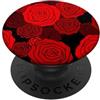TrendyGrips Bouquet di fiori rose rosse con motivi floreali San Valentin PopSockets PopGrip Adesivo