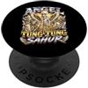Angel Tung Tung Sahur Brainrot Gen Alpha Meme Angel Tung Tung Sahur Brainrot Gen Alpha PopSockets PopGrip Adesivo