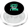 Matching Light Teal Aqua Color Graphic T Colore verde acqua chiaro Don't Play, Win Teal Aqua Graphic PopSockets PopGrip per MagSafe