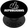 Anti GOP Anti Republican Gift Fuck Repub Dito Medio Anti Cazzo GOP Pro Democratico Anti Repubblicano PopSockets PopGrip Adesivo