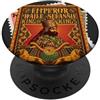 Selassie Lion Judah Rasta Haile Selassie Leone di Giuda Etiopia arte Rasta Reggae PopSockets PopGrip Adesivo