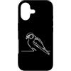 Jimbeels Custodia per iPhone 17 Falco arte lineare Ornitologo