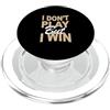 Matching Tan Color Graphic Tee Tan Color Don't Play, Win Tan Graphic PopSockets PopGrip per MagSafe