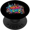 Regali dello Stato di New York e Co. Orizzonte dello stato di New York degli Stati Uniti PopSockets PopGrip Adesivo