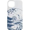 Red Sun Society Custodia per iPhone 15 Plus Giapponese Gru Monte Fuji Pagoda Sakura Motivazionale
