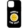 Funny Fruit and Vegetable Kawaii Food Pu Custodia per iPhone 12 mini Simply The Zest Carino Adorabile Kawaii Lemon Food Pun