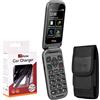 TTfone TT970 - Telefono cellulare per anziani a tasti grandi con apertura Flip, Whatsapp, 4G - Con telecamera 8MP e compatibile con apparecchi acustici e pulsante di assistenza di emergenza