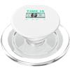 Matching Light Teal Aqua Color Graphic T Aqua Light Teal You Già Sapete A Che Ora Aqua Graphic PopSockets PopGrip per MagSafe