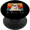Bruh Llama Funny Ironic Saying Humor Gra Bruh Llama Occhiali da sole Alpaca Funny Meme Retro Llama Lover PopSockets PopGrip Adesivo