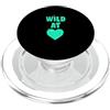 Matching Light Teal Aqua Color Graphic T Colore verde acqua chiaro chiaro verde acqua grafico verde acqua PopSockets PopGrip per MagSafe