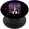 Mothers Cheerleader Support Designs Cheer Madre Sideline Allenatore Allevamento Un Flyier Cheerleader Mamma PopSockets PopGrip Adesivo