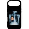 Rib Cage X-Ray Pizza Anatomy Co. Custodia per iPhone Air Fetta di pizza a raggi X con gabbia costale divertente cibo umorismo anatomia