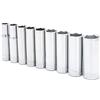 Crescent 9 Pc. CSAS7N - Set di chiavi a bussola a 6 punti da 3/8, in metallo scuro