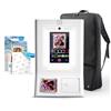 HP Sprocket Macchina per Cabina Fotografica Stampante Fotografica a Colori Istantanea (Bianca) Pacchetto Iniziale + Carta Zink (100 Fogli) + Custodia Imbottita