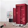 SOVORM Asciugatrice pieghevole per uso domestico Armadio ad asciugatura rapida Rack di stoccaggio per dormitorio non pieghevole Touch screen da 2000 W Stendibiancheria con telecomando The New