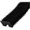 FOELANNE Copertura antipolvere telescopica flessibile, Copertura antipolvere for guida lineare for HGR15-30 hgh20ca HGW20cc, lunghezze 500-3500 mm(For Hgr15 Rail,2000mm)