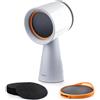 BREETEE Cappa da cucina portatile, potente aspirazione a 3 velocità, da tavolo, compatta, con 2 doppi filtri, ventola di scarico originale a basso rumore con 2 filtri a carbone, grande tazza di