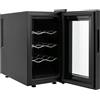 Beaudreaul Frigorifero per vino, 8 bottiglie, freestanding, con display digitale e pulsanti touch-pannello, per casa, ufficio, hotel, bar, ecc. 23 l