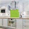 Cube Print and Display Verde lime - Colore blocco vetro Splashback (700 W x 750h)