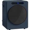 HOMCOM Mini asciugatrice di scarico 5 kg con sterilizzazione, 6 programmi fino a 60 ℃, 1000 W asciugatrice con touch screen tamburo in acciaio inox, timer, per camper, casa, blu