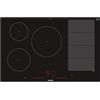 Siemens EX801LVC1E iQ700 - Piano cottura a induzione, 79,2 cm, a induzione vario, PowerBoost, bratSensor Plus, in vetroceramica, colore: Nero