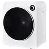 Ymkua Asciugatrice Elettrica 830W 3KG, Asciugatrice Asciugatrice A Tamburo, Montabile A Parete Asciugatrice In Acciaio Inox, Triplo Filtro, 5 Programmi, Protezione Da Surriscaldamento (White)
