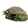 Felenny Rettile Habitat Arredamento Tartaruga Piattaforma Basking Nascondersi Grotta Acquario Acquario Aspetto Pietra Naturale Decorazione Paesaggistica Ornamento Ecologico