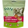 Generico Oasy snack biscotti ripieni di mousse per cani adulti PROMOZIONE gusto POLLO e VERDURE | 3 confezioni da 70 grammi l'una.