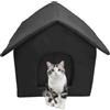 Xvilmaun Rifugio Per Gatti Da Esterno, Cuccia Cane Antigelo Impermeabile, Resistente Tessuto Oxford Balconi Giardino Staccabile Cani