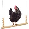 Renchey Giocattolo Altalena Per Galline | Posatoio In Legno Naturale | Percheggio Stabile Interattivo Arricchimento Riposo Per Galline Pappagalli Fattorie Cortile
