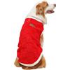 Hixingo Maglione Invernale per Cani, Jacquard Cappotto in Peluche per Animali Domestici, Abbigliamento per Animali Domestici, Pigiama in Pile per Cani di Taglia Media Grande (Rosso,6XL)