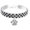 RayMinsino Collare per animali domestici con diamanti, diamante regolabile in cristallo, elastico, per gatti e cani, piccola collana per animali domestici