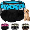 JUPPLIES Recinto Pieghevole per Cani e Gatti 73x73x43cm - Box Portatile in Tessuto Oxford Impermeabile e Traspirante, per Cuccioli e Animali da Interno o Esterno, Montaggio Rapido Senza Attrezzi (Blu)