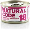 Natural Code Cibo umido per gatti NATURAL LINE SRL Codice Naturale KOT 85G 18 Makrela/Ham SOS / 24