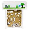 AntHouse - Formicaio di Sabbia | Kit T 3D 15x15x1,5 cm | Fattoria di Formiche Bianco | Formiche Incluse
